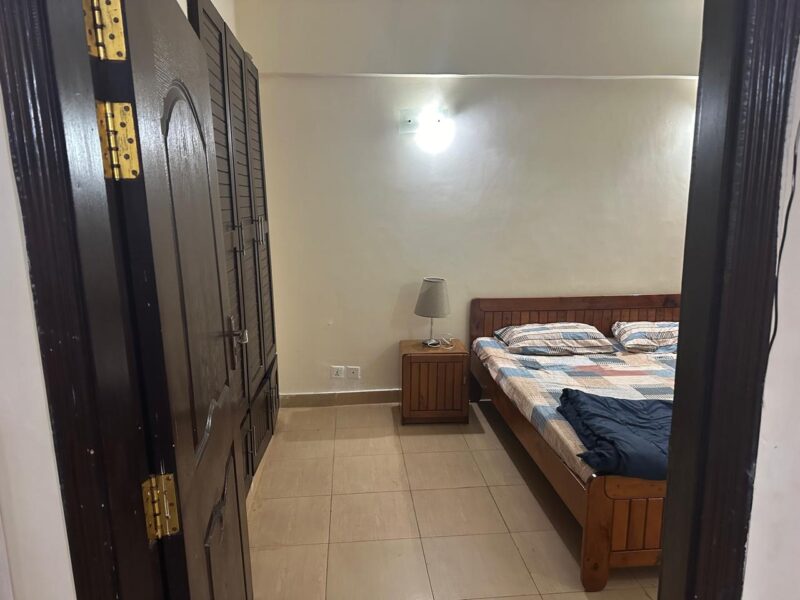 Fully furnished double bed flat ground floor available for rent in khudadad heights sector e11